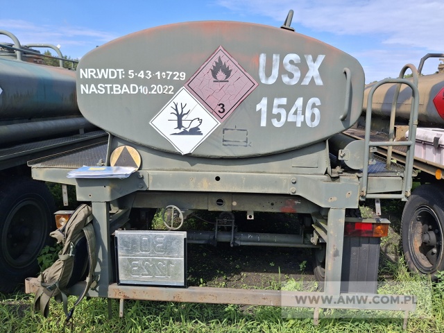 Cysterna paliwowa CP-4 (poj. 4,0 m3) na przyczepie D-46A 